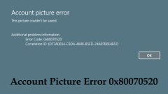 Windows 11 Ralat Gambar Akaun 0x80070520 | Tetap