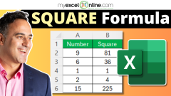 Die ultimative Anleitung zur Excel Square -Formel