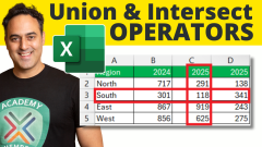 How to Utilize Union and Intersect Operators in Excel