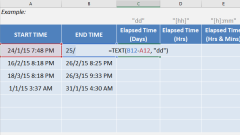 Calculer le temps écoulé dans Excel