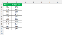 Comment arrondir le multiple le plus proche de 5 dans Excel & # 8211; Guide étape par étape