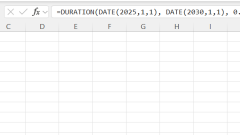 How to Use Duration Formula in Excel