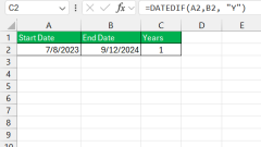 How to Make Date Calculations Using Excel's DATEDIF function