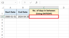 How to Calculate Days Between Dates in Excel
