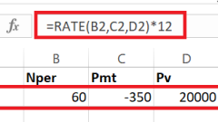 Comment utiliser la fonction Excel Taux pour les calculs d'intérêt