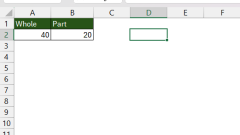 Was ist 20 von 40 in Excel: Schneller Prozentsatz der Zahlenformelanleitung