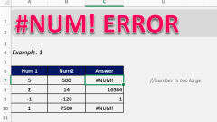 Excel?? #NUM ??? ???? ??? ??????