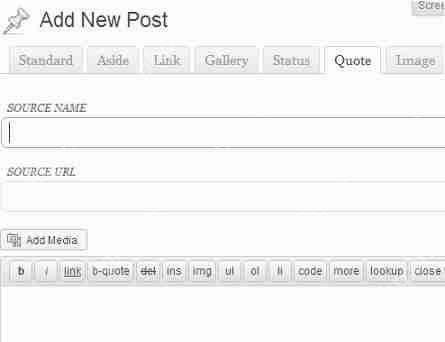 如何在 WordPress 3.5 中添加帖子格式的用户界面