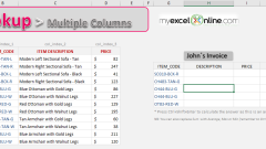 Excel vlookup lajur berganda