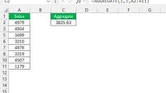 How to Aggregate Data in Excel