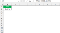 Wie man das Wachstum mit der RRI -Funktion in Excel berechnet