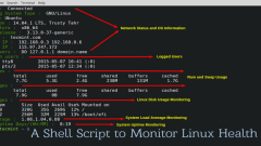 A Shell Script to Monitor Network, Disk, Uptime, Load & RAM