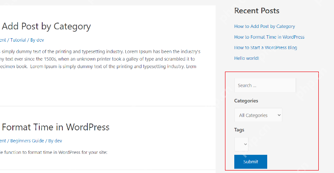 如何在 WordPress 搜索中添加 Ajax 分类过滤器
