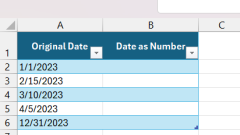 So konvertieren Sie Datum als Nummer in Excel
