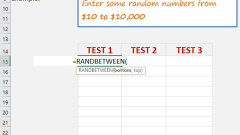 RANDBETWEEN Function