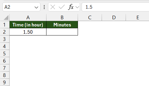 Tukar 1.5 jam hingga minit dengan mudah – Excel Time Langkah demi Langkah Panduan