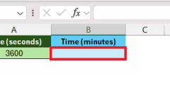 Excel Magic: Schnell 3600 Sekunden bis Minuten!