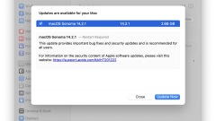 MacOS Sonoma 14.2.1 Mise à jour publiée avec des corrections de bogues