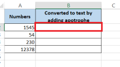 So formatieren Sie Zahlen als Text in Excel