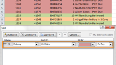 How to filter and sort cells by color in Excel