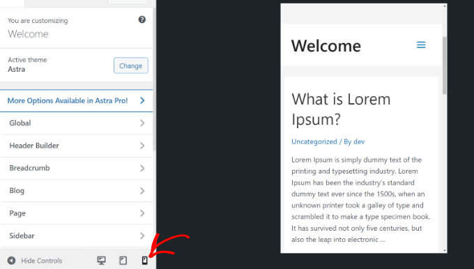 如何从桌面查看 WordPress 网站的移动版本