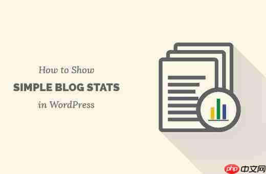 如何在 WordPress 網站上顯示簡單的博客統計信息-小浪學習網