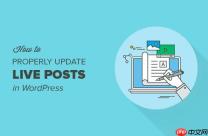 如何正确更新 WordPress 中实时发布的帖子