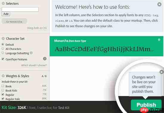 如何使用 Typekit 在 WordPress 中添加很棒的版式