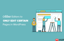 如何允许编辑者仅编辑 WordPress 中的某些页面