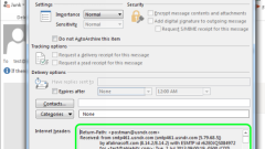 How to view Outlook Email Headers (message headers)