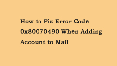 How to Fix Error Code 0x80070490 When Adding Account to Mail - MiniTool