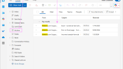 How to find archived emails in Outlook & change archive location