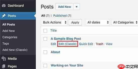 如何在 WordPress 中禁用古腾堡并保留经典编辑器