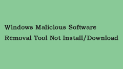 Windows Malicious Software Removal Tool Not Install/Download - MiniTool