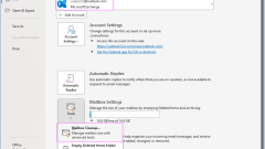 How to clean up Outlook mailbox to free up space