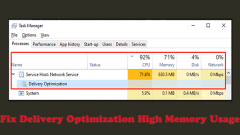 How to Limit Service Host Delivery Optimization High Memory/CPU