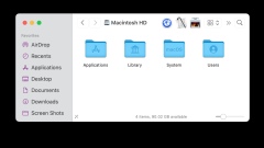 Cara menambah aplikasi ke bar alat pencari macOS