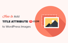 如何在 WordPress 中轻松为图像添加标题属性