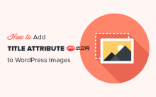 如何在 WordPress 中轻松为图像添加标题属性