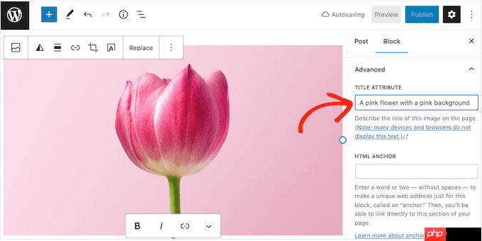 如何在 WordPress 中輕松為圖像添加標題屬性