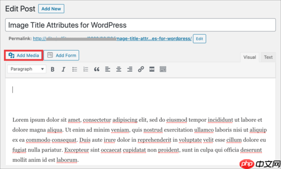 如何在 WordPress 中輕松為圖像添加標題屬性