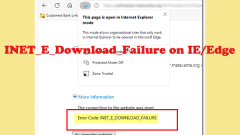 Top 5 Proven Solutions to INET_E_Download_Failure on IE/Edge