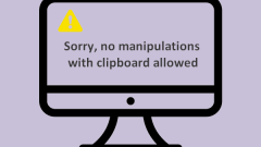Sorry, No Manipulations With Clipboard Allowed – Solved