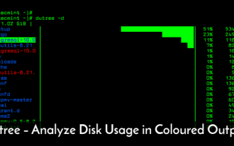 dutree - Analyze File System Disk Usage in Linux