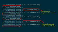 5 Ways to Empty or Delete a Large File Content in Linux