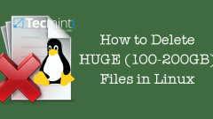 Cara memadam fail besar (100-200GB) di Linux