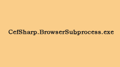 Apakah cefsharp.browsersubprocess.exe dan adakah anda akan mengeluarkannya?
