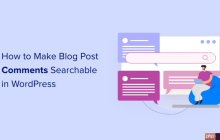 如何在 WordPress 中使博客文章评论可搜索
