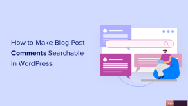如何在 WordPress 中使博客文章评论可搜索