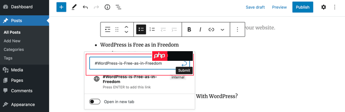 如何在 WordPress 帖子和页面中创建目录